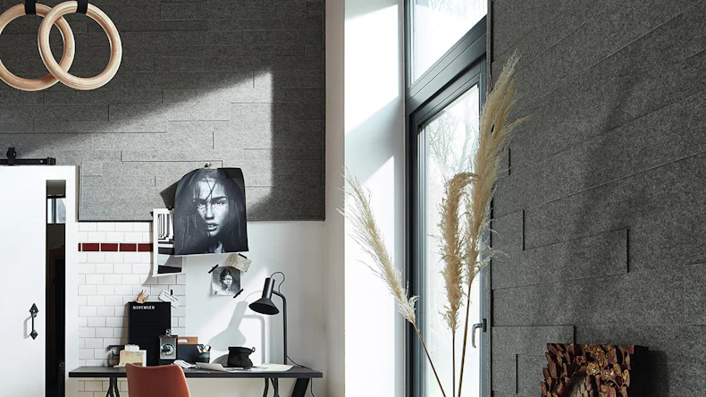 planeo Akustikpaneele AkusticWall - Basaltgrau - 84 x 30 cm