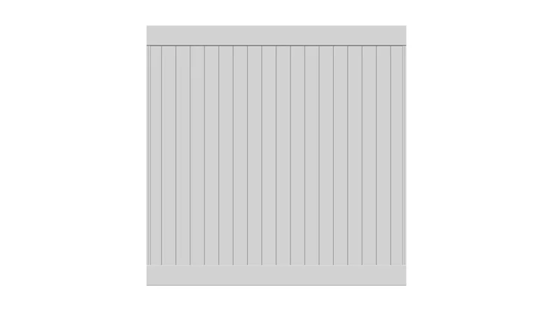 planeo Privara - recinzione a innesto in PVC bianco - resistente ai raggi UV | 177 x 178 cm