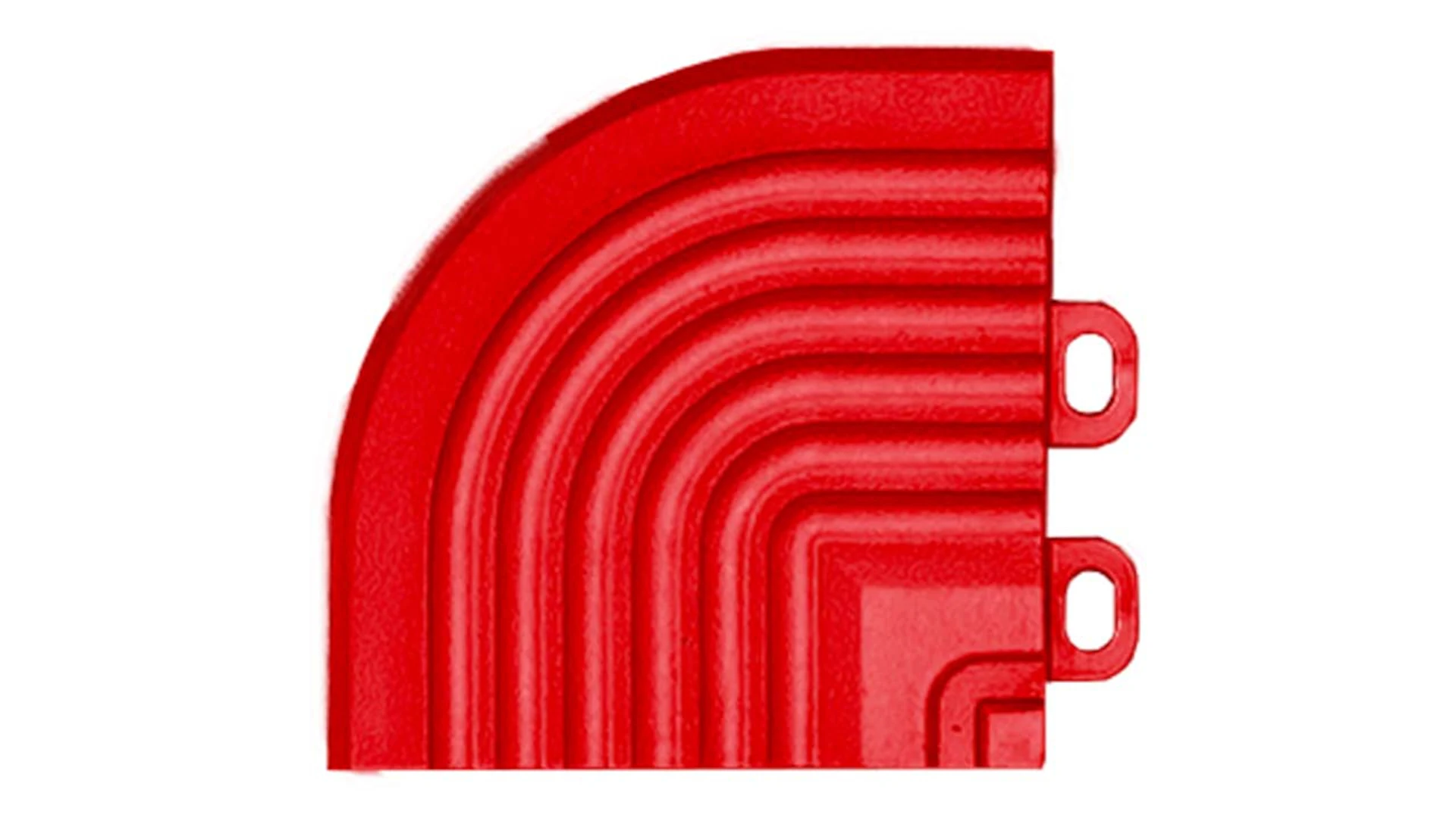 planeo élément d'angle pour carreaux de terrasse à clipser 40 x 40 cm - rouge