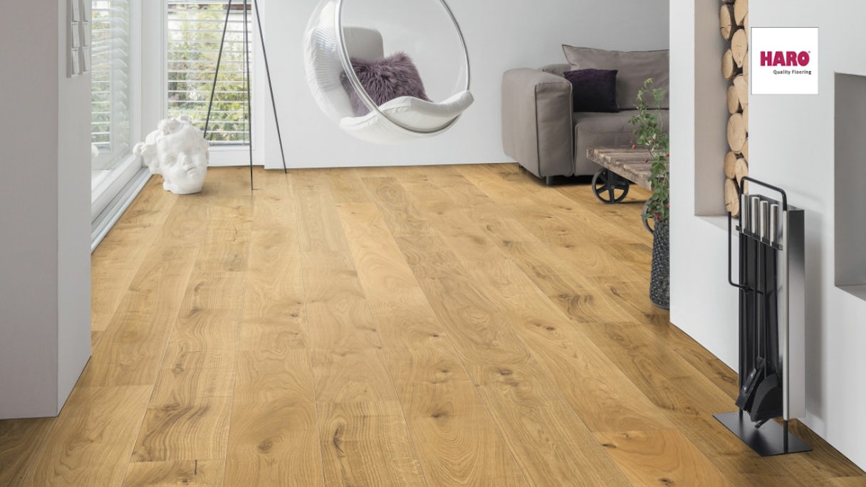 Haro Parquet Flooring - Series 4000 naturaLin plus Oak Sauvage (528695)