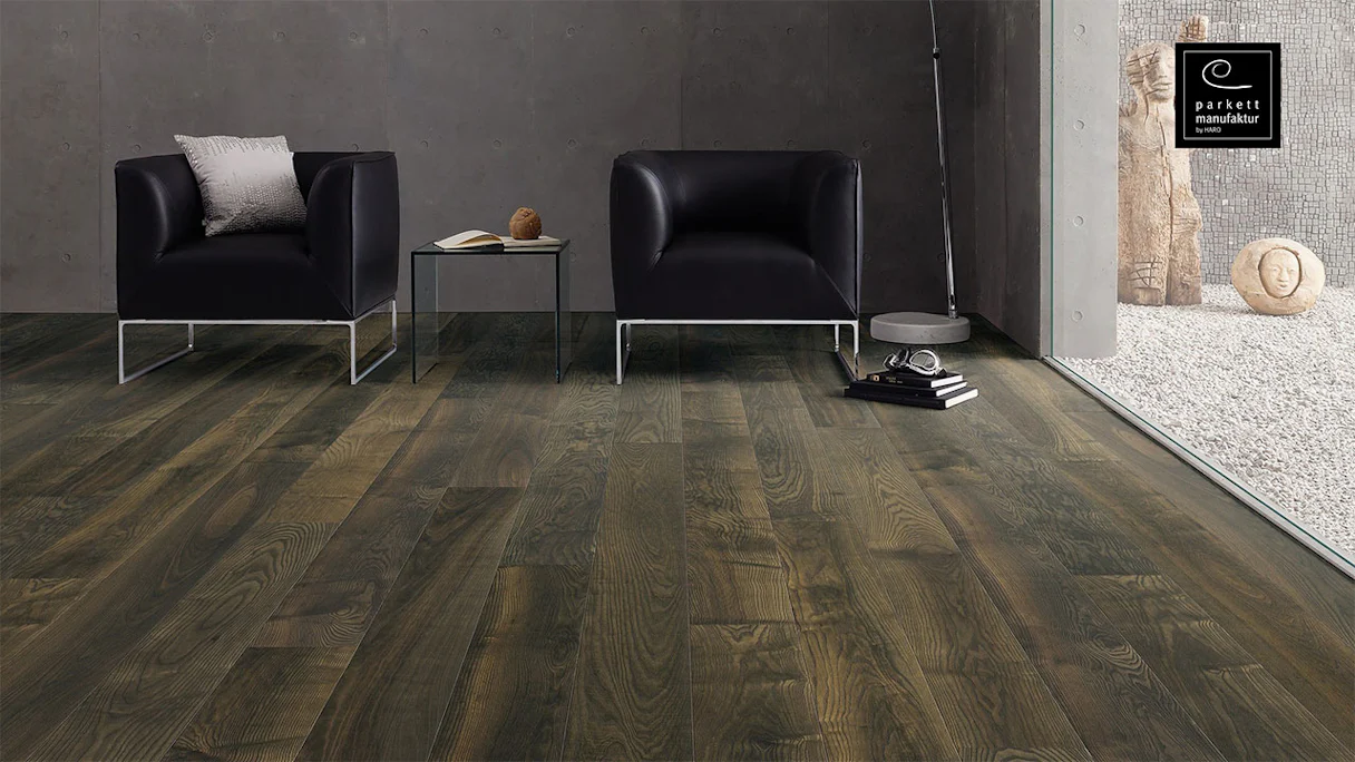 Haro Parquet Flooring - Parquet Manufacture oleovera Ash olive gray (529065)