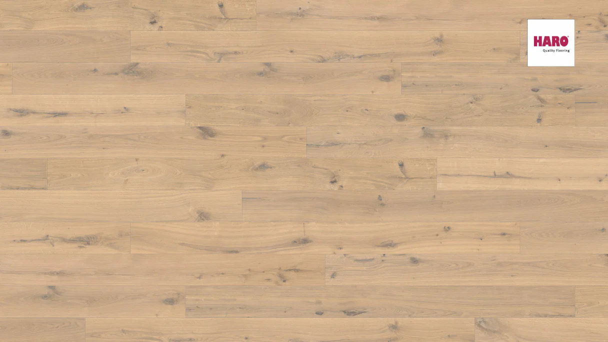 Haro Parquet Flooring - Series 4000 Puro naturaLin plus White Oak Sauvage (530195)