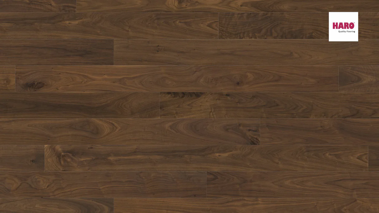 Haro Parquet Flooring - Series 4000 naturaLin plus American Walnut Markant (533051)