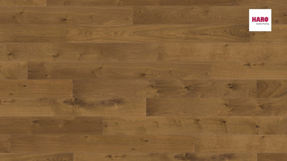 Haro Parquet Flooring - Series 4000 Plaza naturaLin plus Amber Oak Universal (533499)