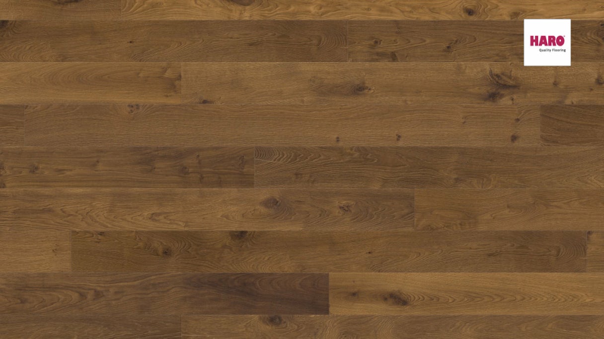 Haro Parquet Flooring - Serie 4000 4V naturaLin plus Amber Oak Sauvage (534152)