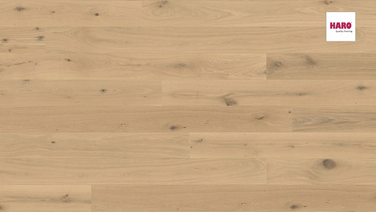 Haro Parquet Flooring - Serie 3500 2V permaDur Oak light white Universal (534603)