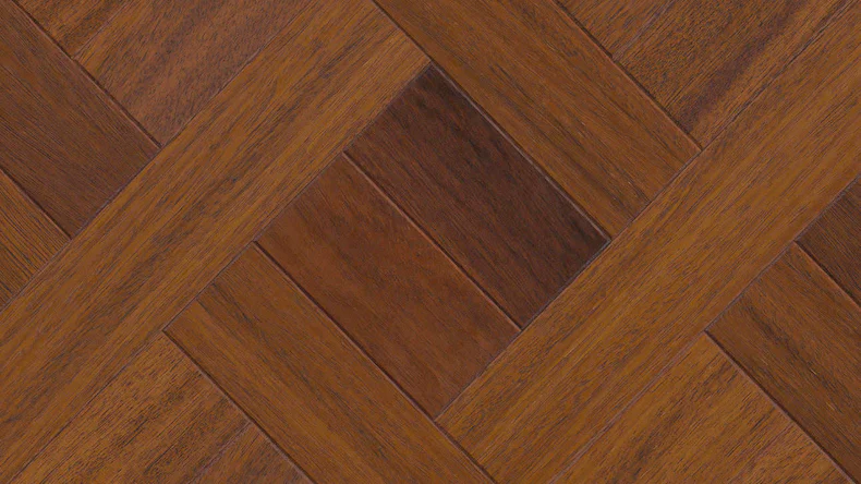 Haro Parquet Flooring - Parquet Manufacture NF Tafel 4V Basket oleovera Merbau (535303)
