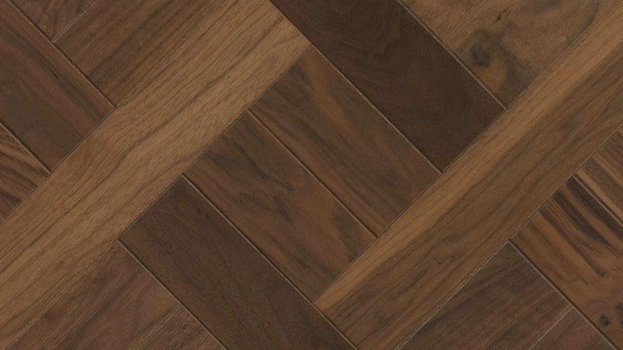 Haro Parquet - Parquet Manufacture NF Tafel 4V Basket oleovera Noyer américain (535304)