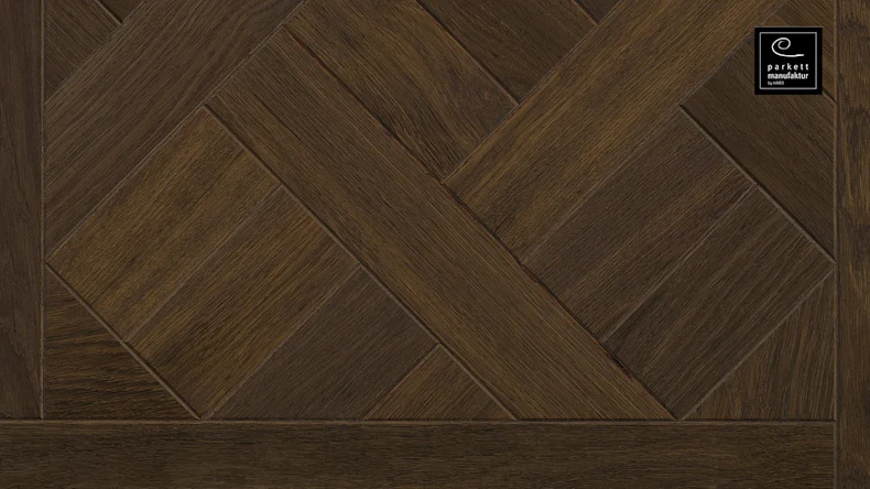 Haro Parquet Flooring - Parquet Manufacture NF Tafel 4V Basket oleovera Smoked Oak (535305)