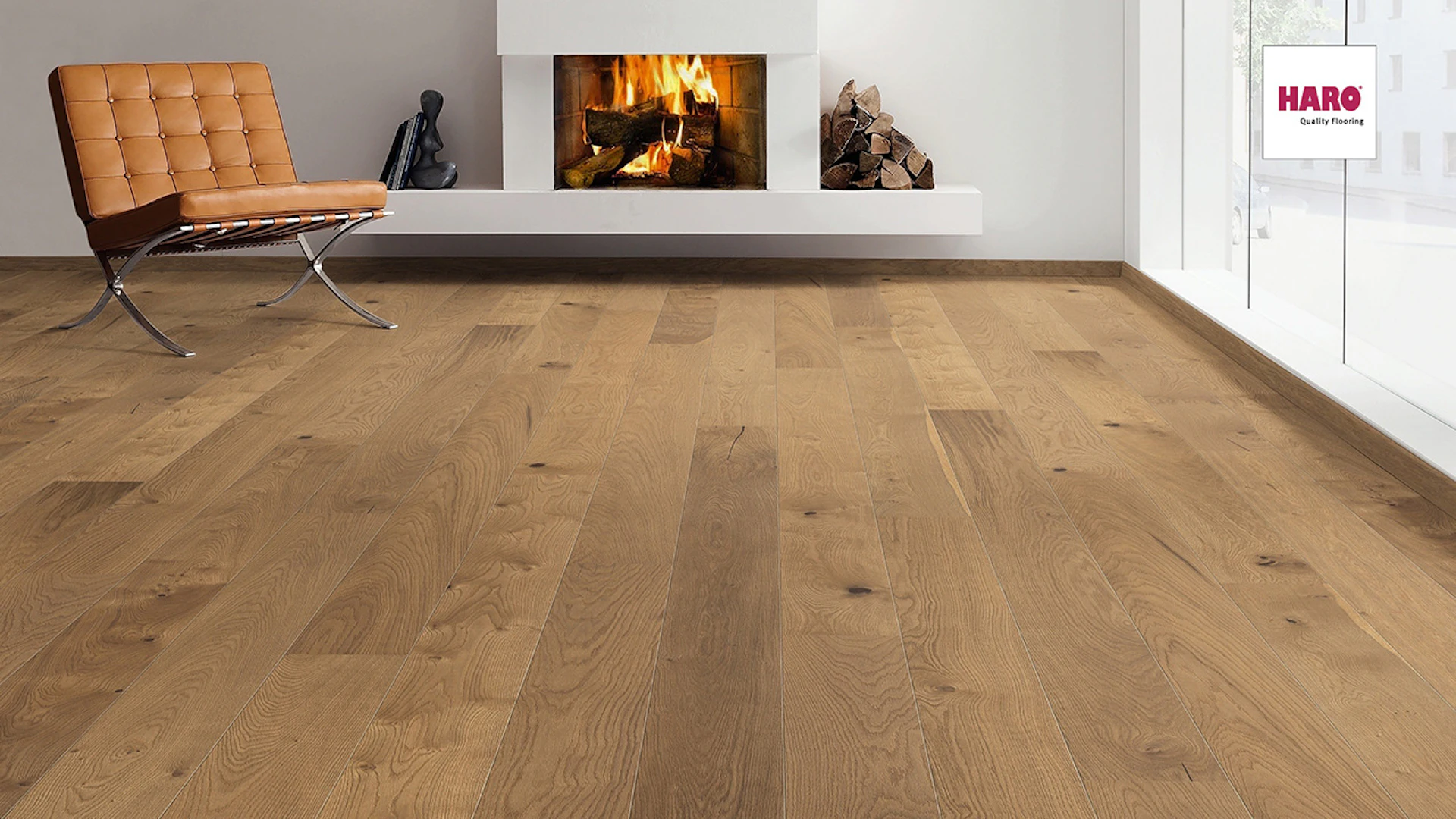 Haro Parquet Flooring - Serie 4000 2V naturaDur Amber Oak Sauvage (535466)