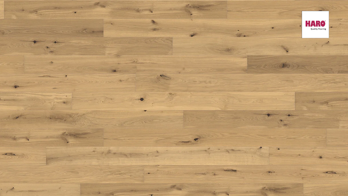 Haro Parquet Flooring - Serie 4000 4V naturaLin plus Oak puro invisible Sauvage (535618)