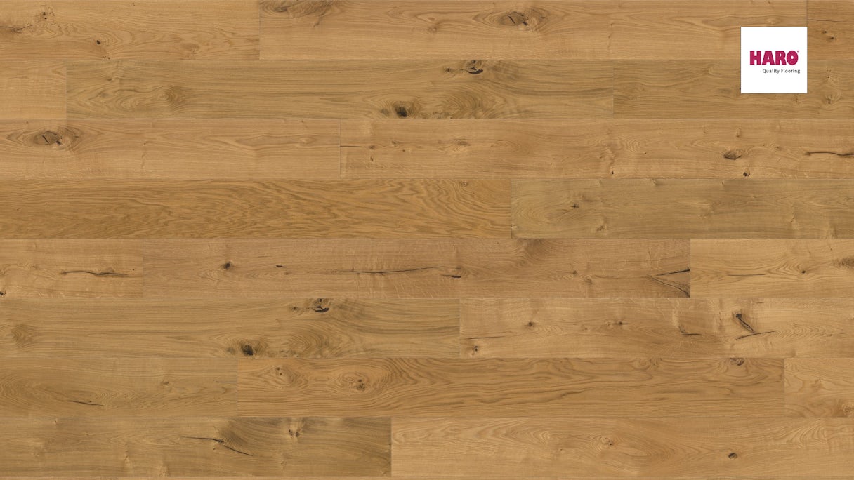 Haro Parquet Flooring - Series 4000 Plaza 4V naturaLin plus Oak Sauvage (536975)