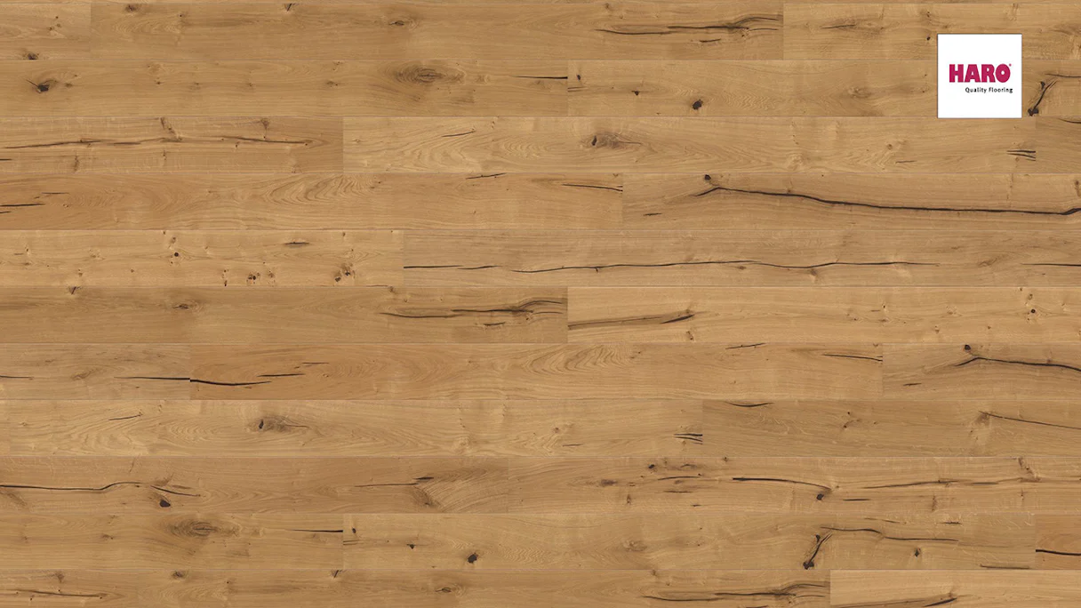 Haro Parquet Flooring - Serie 3500 2V naturaLin plus Oak Alabama (537349)