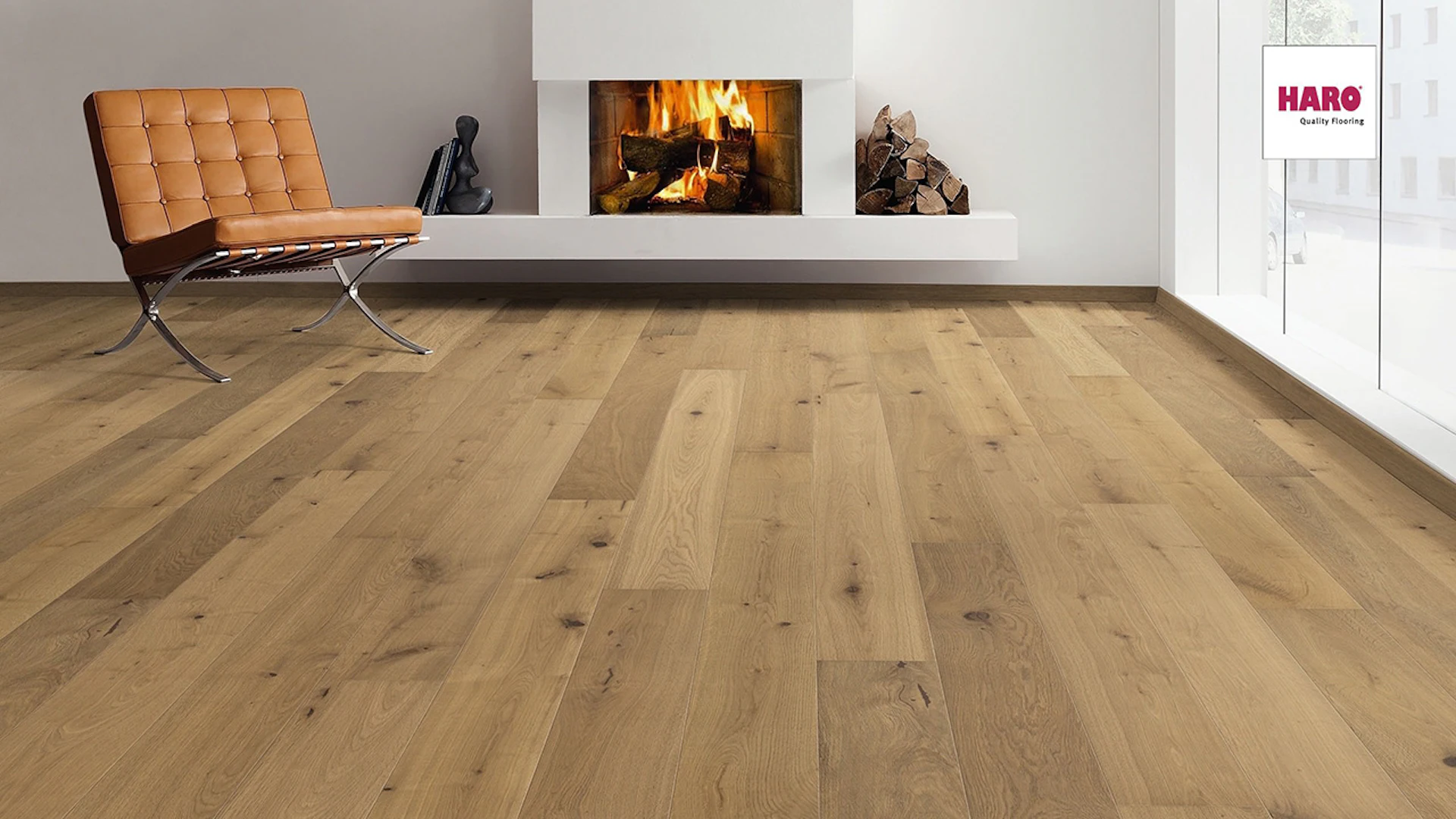 Haro Parquet Flooring - Serie 4000 4V naturaLin plus Smoked Oak invisible Sauvage (538941)
