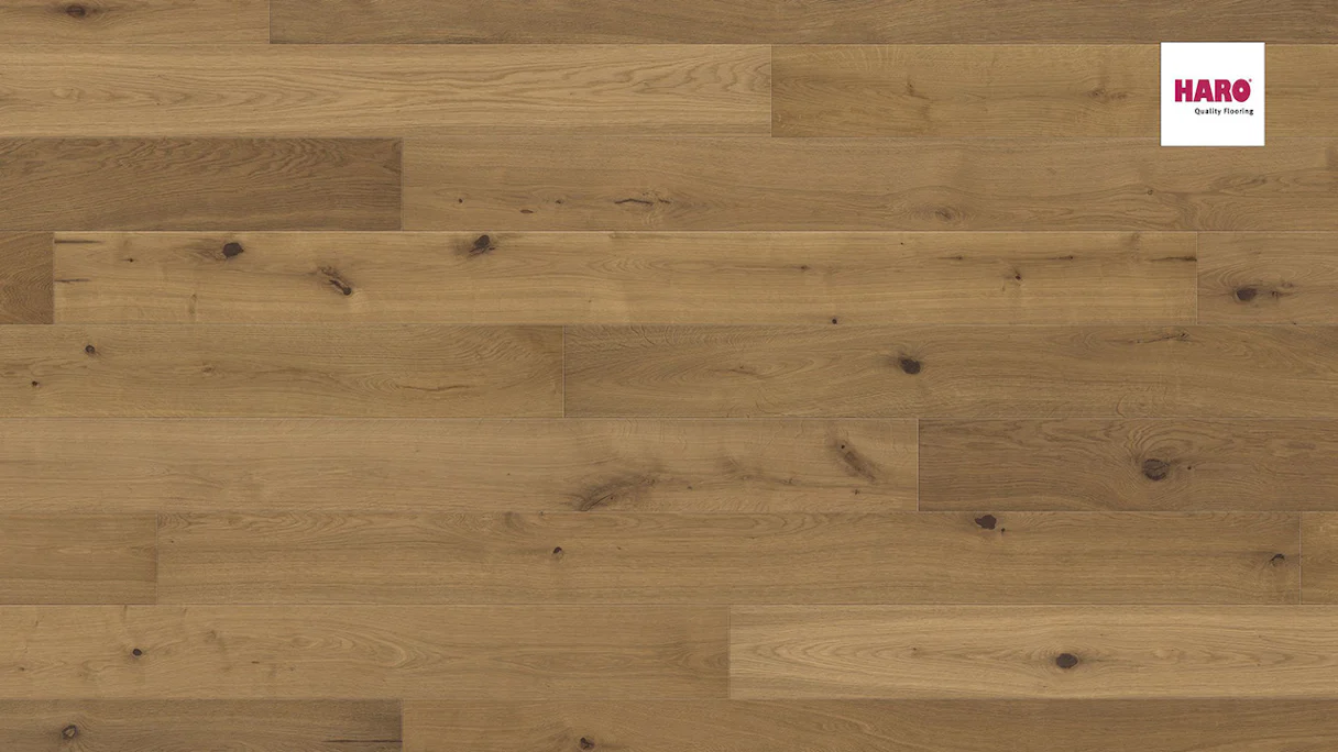 Haro Parquet Flooring - Serie 4000 4V naturaLin plus Smoked Oak invisible Sauvage (538941)