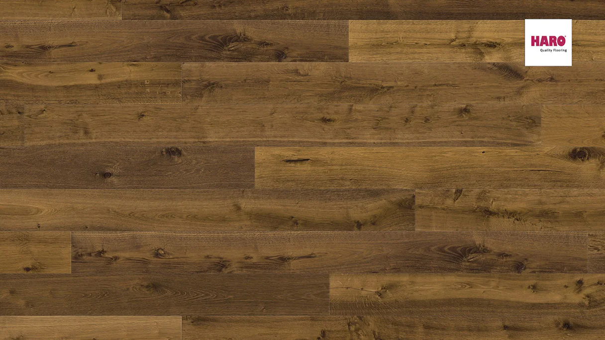 Haro Parquet Flooring - Serie 4000 4V naturaLin plus Smoked Oak Sauvage (538949)