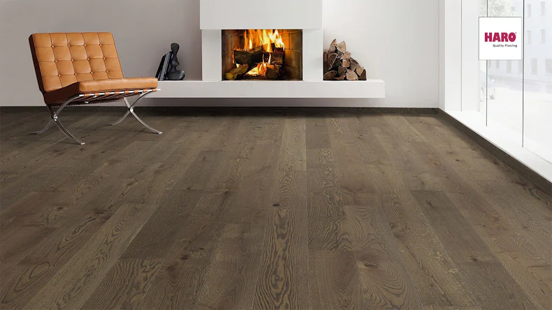 Haro Parquet Flooring - Serie 4000 4V naturaLin plus Oak reed brown Sauvage (539089)