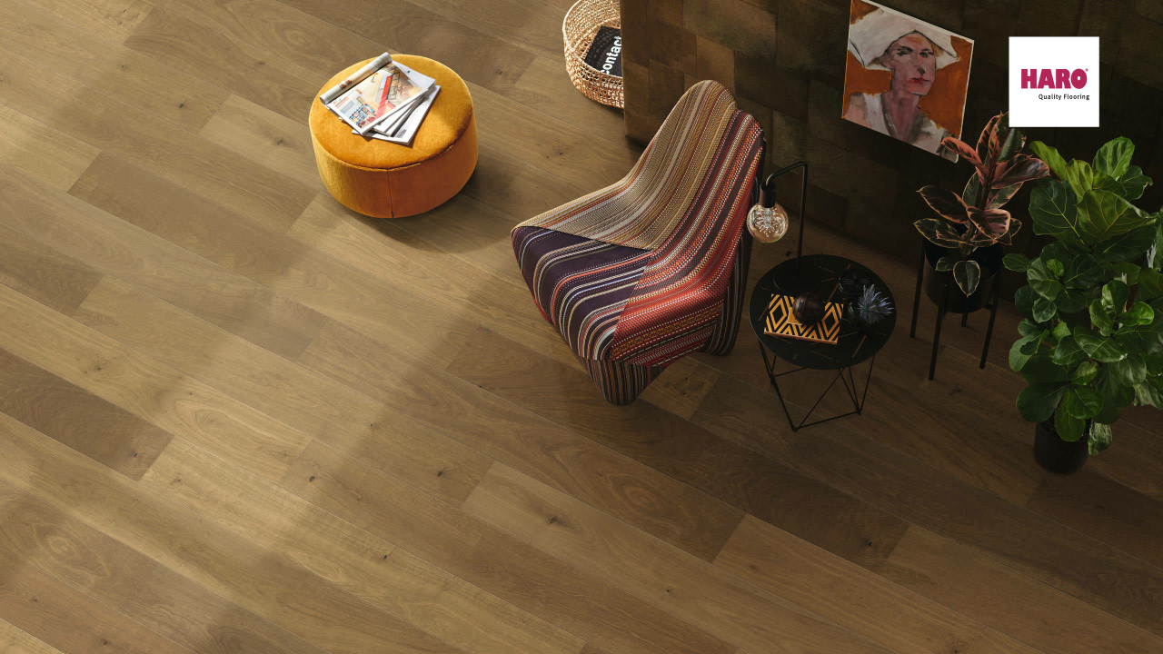 Haro Parkett 4000 Raucheiche invisible Markant strukturiert naturaLin plus (539699)