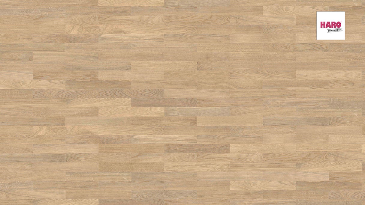 Haro Parquet Flooring - Series 4000 Stab Allegro naturaDur Oak light white Trend (540128)