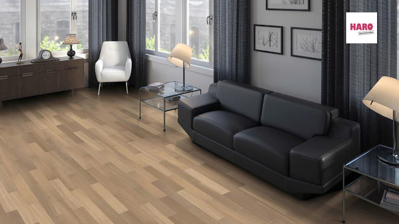 Haro Parkett - Serie 4000 Stab Allegro naturaLin plus Raucheiche puroweiß Trend (540130)