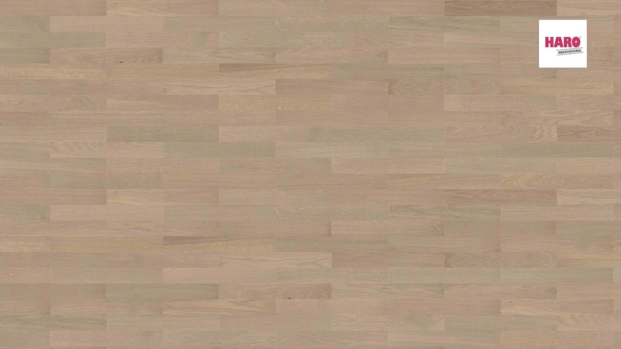 Haro Parquet Flooring - Series 4000 Stab Allegro naturaDur Oak sand gray Trend (540135)