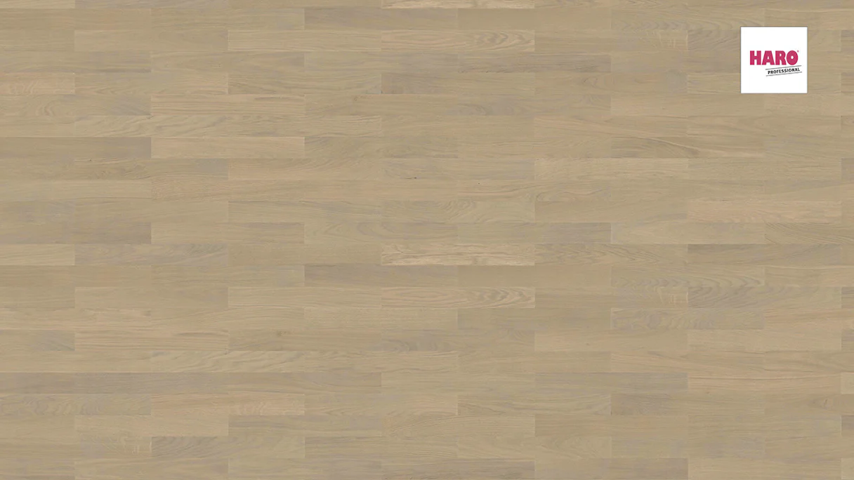 Haro Parquet Flooring - Series 4000 Stab Allegro naturaLin plus Oak sand gray Trend (540136)