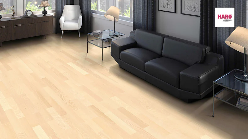 Haro Parkett 4000 Stab Allegro Esche lichtweiß Trend strukturiert naturaDur (540140)