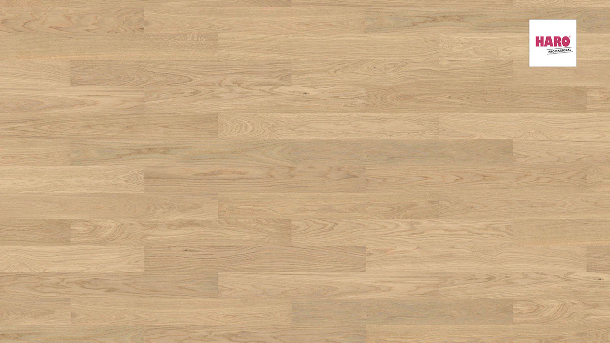 Haro Parquet Flooring - Series 4000 Stab Prestige permaDur Oak light white Markant (540150)