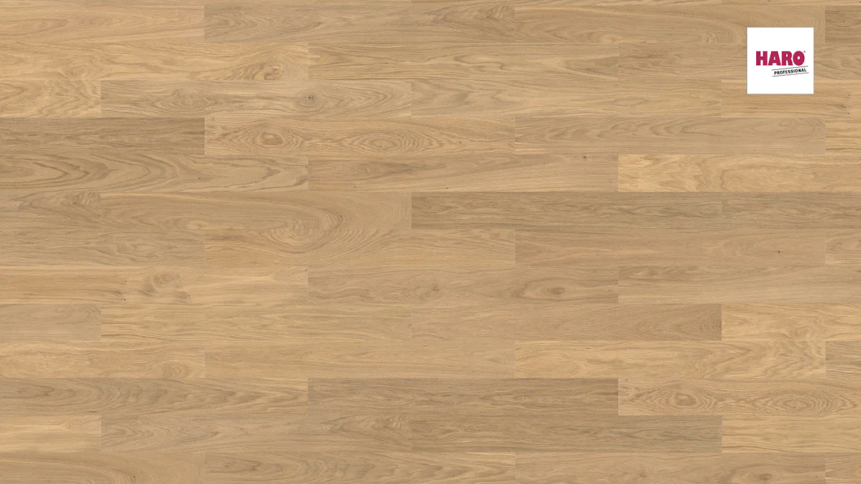 Haro Parquet Flooring - Series 4000 Stab Prestige naturaDur Oak light white Markant (540151)