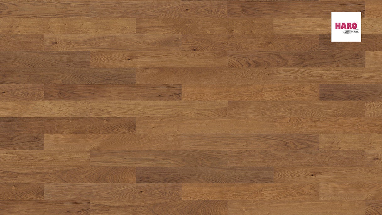 Haro Parquet Flooring - Series 4000 Stab Prestige naturaDur Markant Amber Oak (540162)