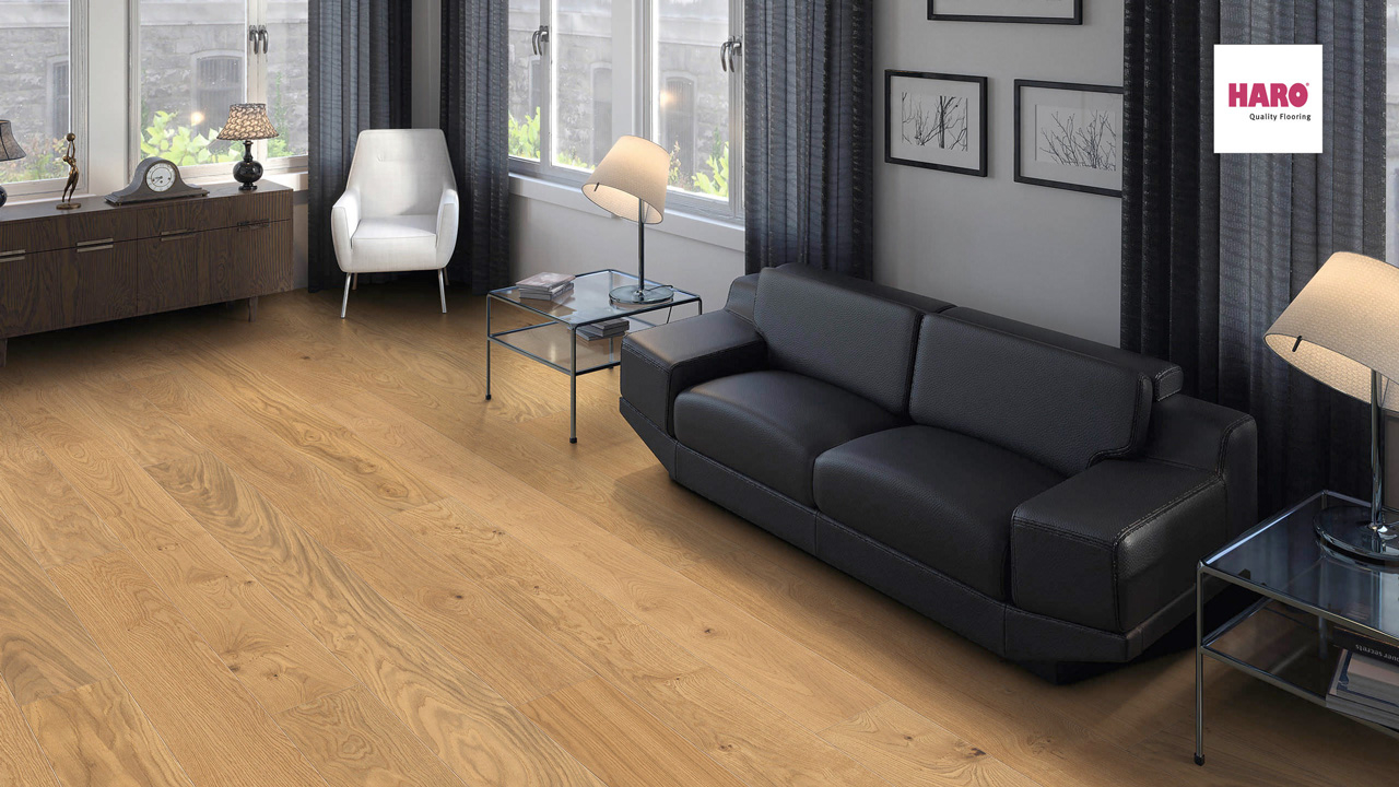 Haro Parquet Flooring - Series 4000 Stab Prestige naturaDur Oak Markant (536375)