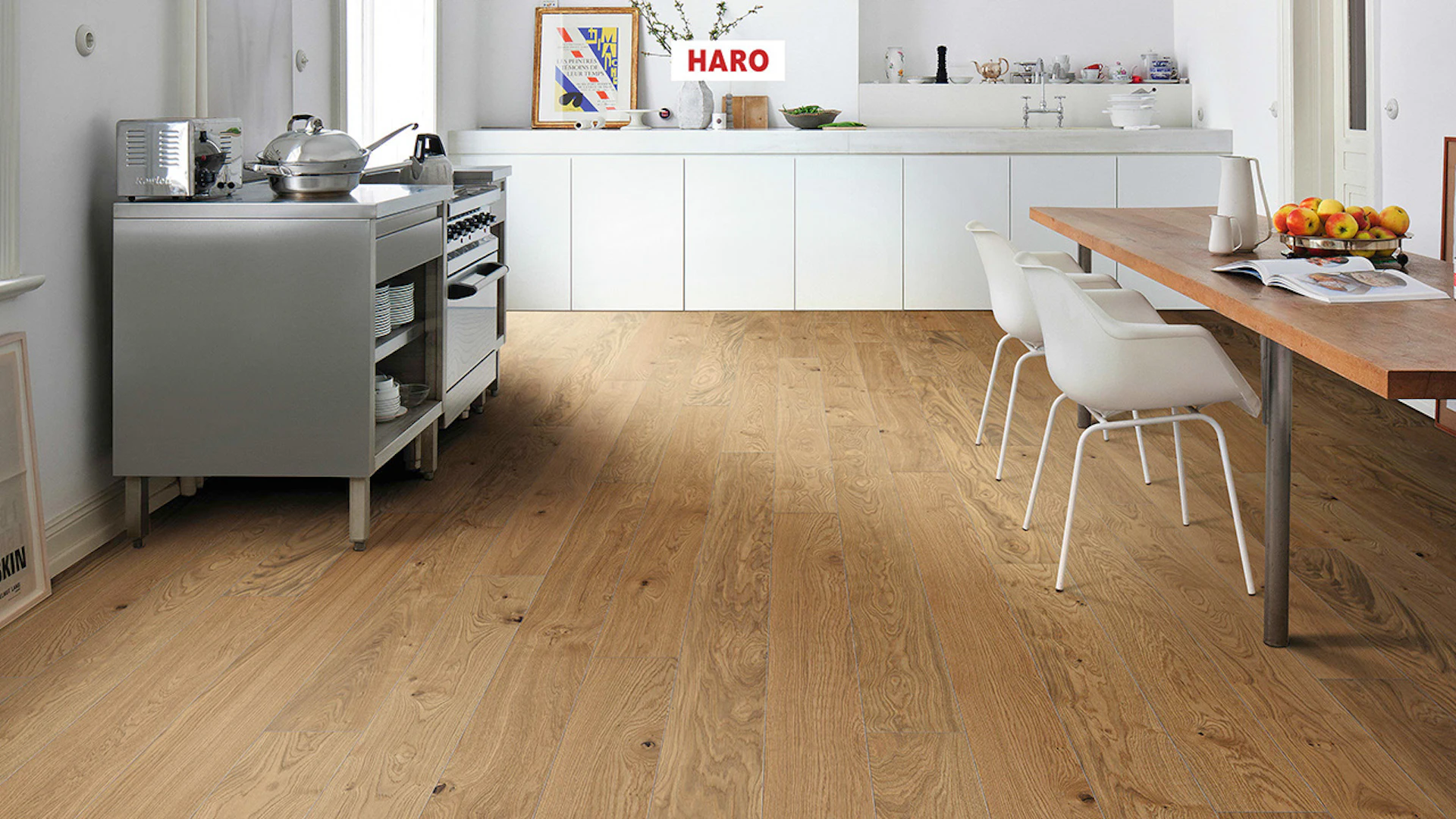 Haro Parquet Flooring - Series 4000 NF Stab LA Maxim 4V naturaLin plus Oak Markant (540986)