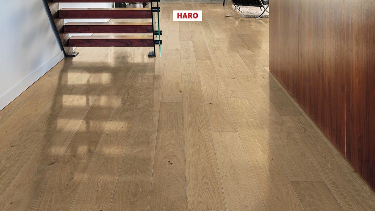 Haro Parquet Flooring - Series 4000 NF Stab LA Maxim 4V naturaLin plus Oak invisible Markant (540992)