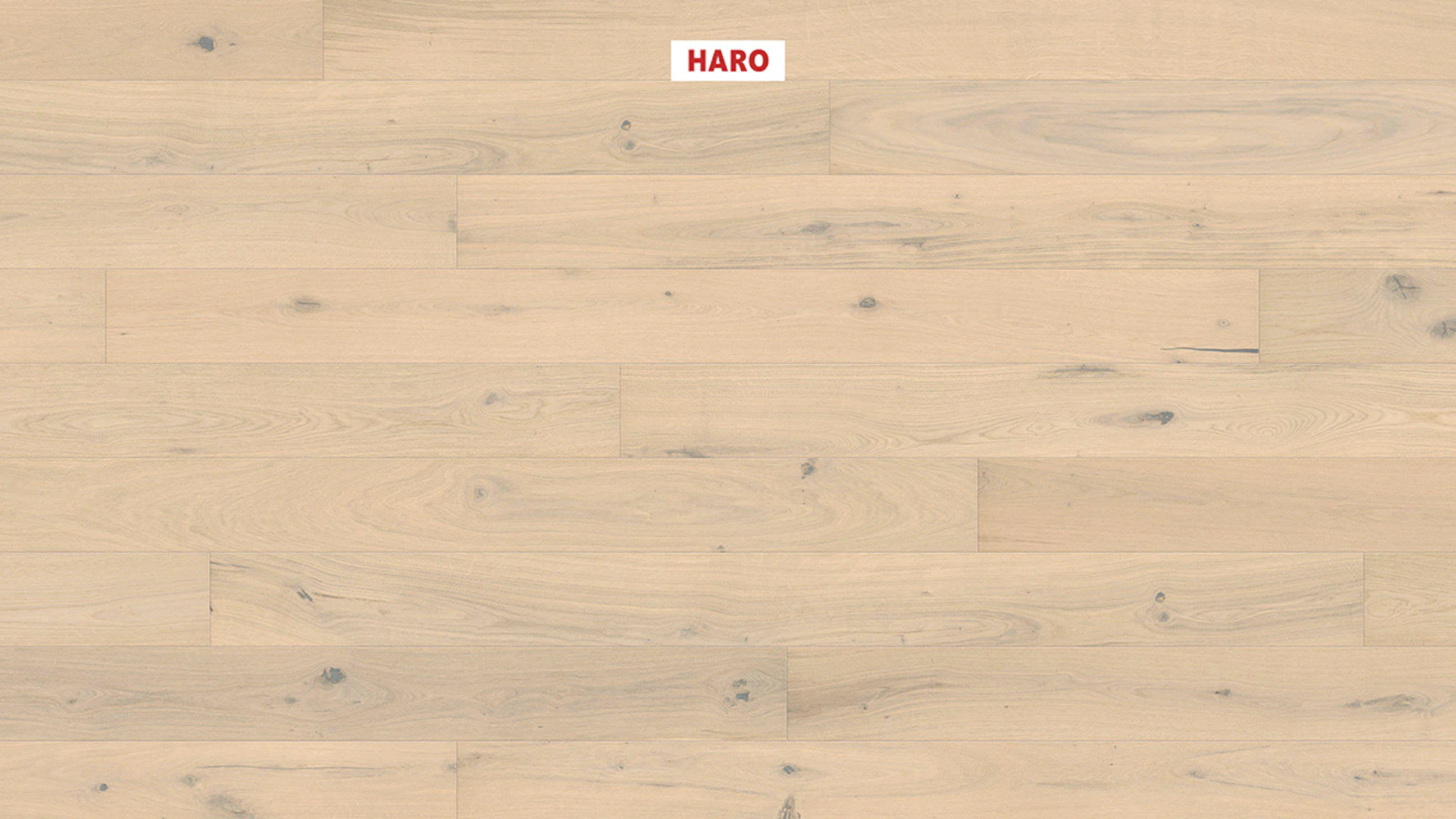 Haro Parquet Flooring - Series 4000 NF Stab LA Maxim 4V naturaDur Oak light white Sauvage (541001)