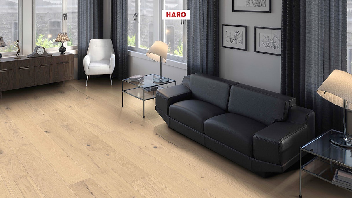 Haro Parquet Flooring - Series 4000 NF Stab LA Maxim 4V naturaDur Oak invisible Sauvage (H541003)