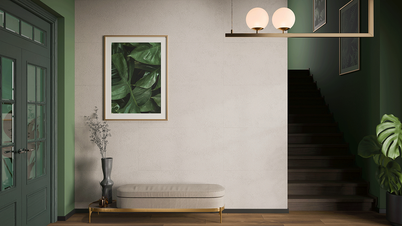 planeo Wandverkleidung SPC - CeraRock Tile Limestone XL 280 x 117,5 cm