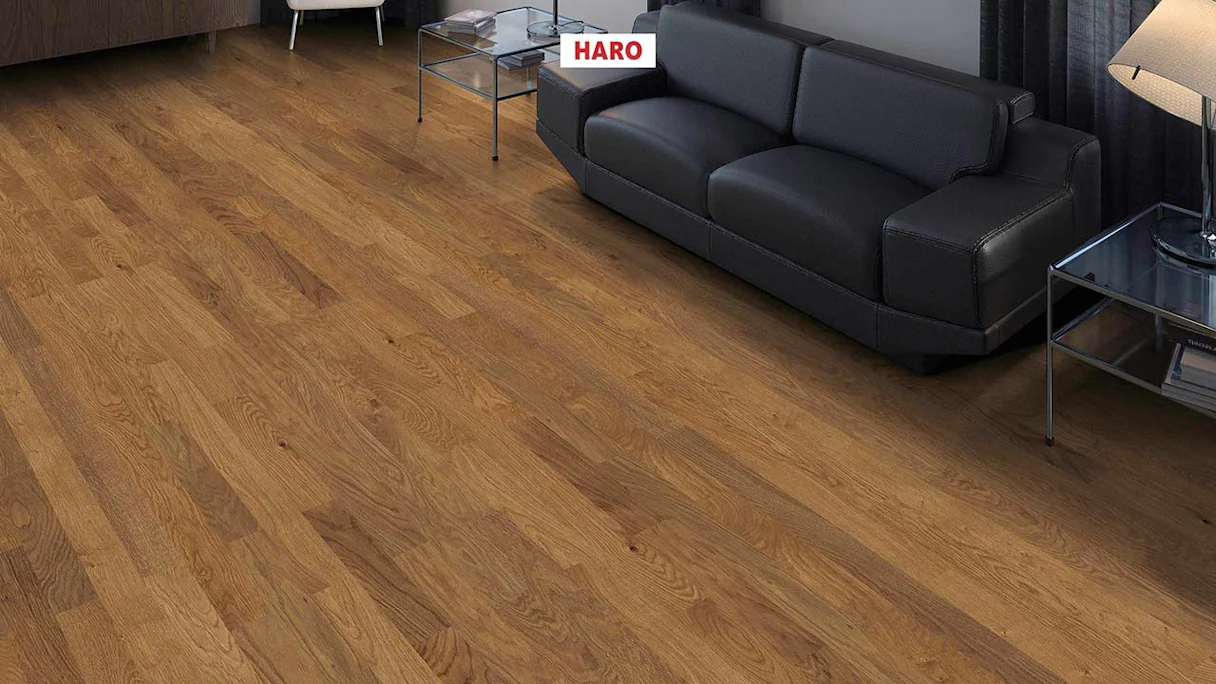Haro Parquet Flooring - Series 4000 NF Stab Allegro naturaDur Amber Oak Naturale (543497)
