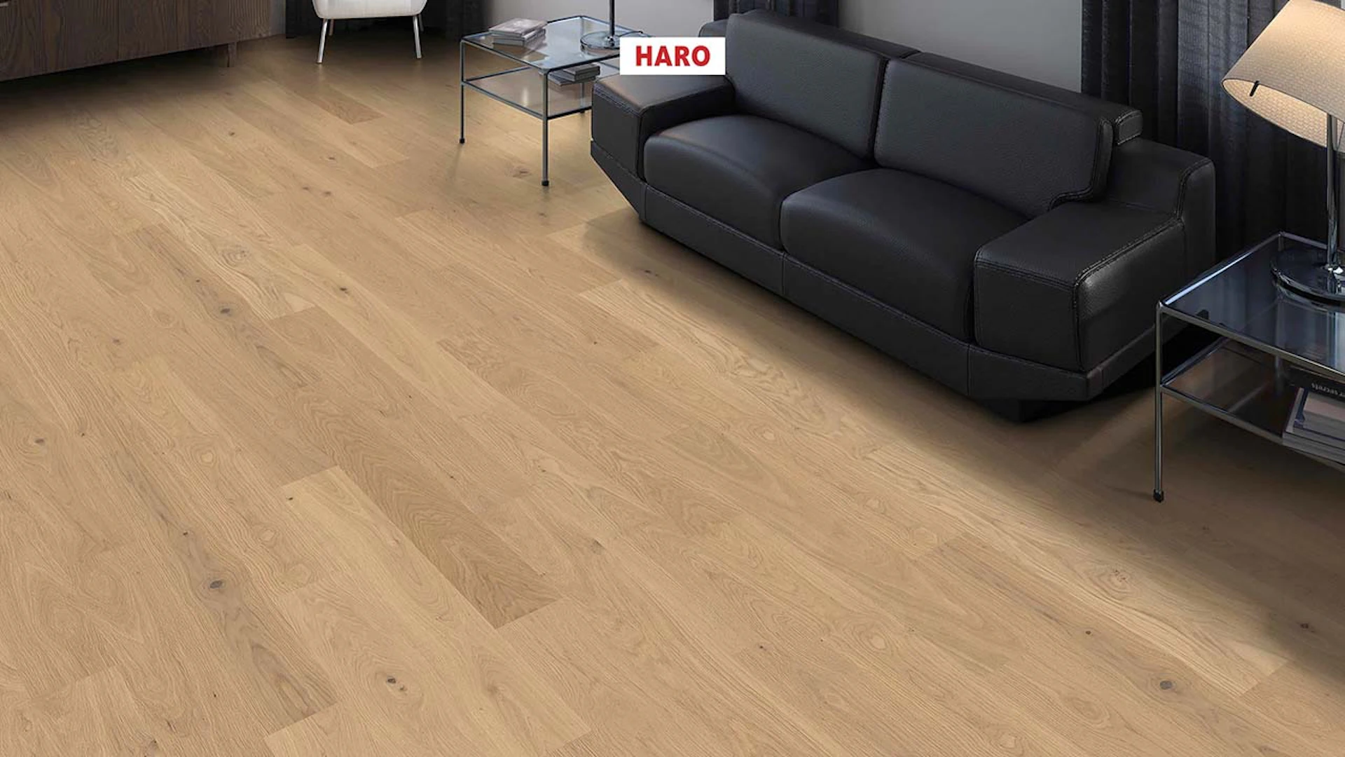 Haro Parquet Flooring - Series 4000 NF Stab LA Prestige permaDur Oak invisible Sauvage (543504)