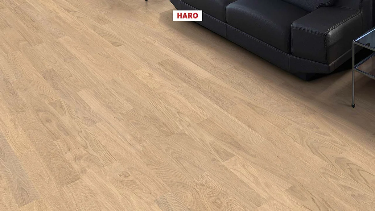 Haro Parquet Flooring - Series 4000 NF Stab Classico naturaDur Oak light white Trend (543539)