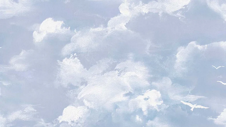 Vinyltapete blau Modern Blumen & Natur Il Decoro 414