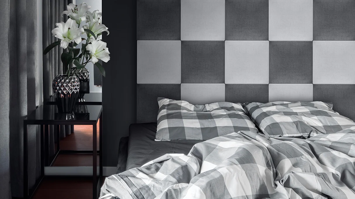 planeo ComfortWall - Acoustic wall cushion 30x30cm light grey