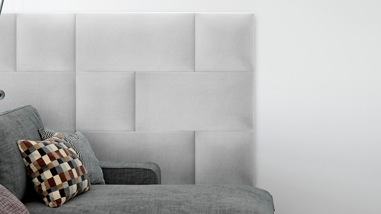 planeo ComfortWall - Acoustic wall cushion 60x30cm light grey