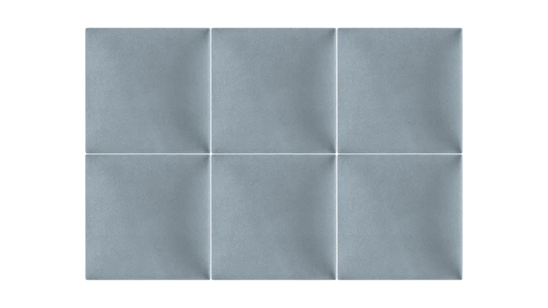 planeo ComfortWall - Akustik Wandkissen 30x30cm Silbergrau