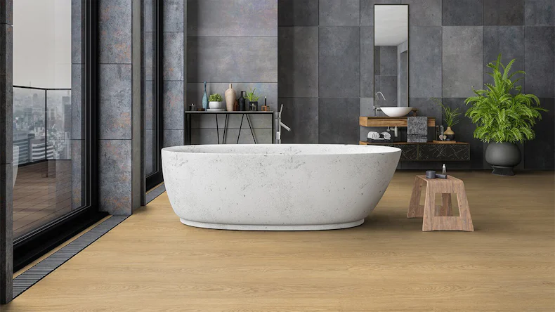 Gerflor Sol PVC clipsable - Senso Clic Premium Fjord Golden Oak (EIR) | gaufrage synchrone (60521508)