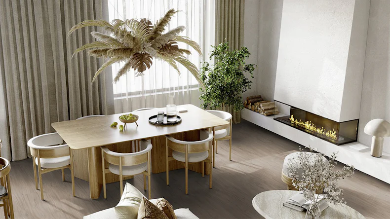 Gerflor Sol PVC clipsable - Senso Clic Premium Noce Taupe | Made in Europe (60531504)