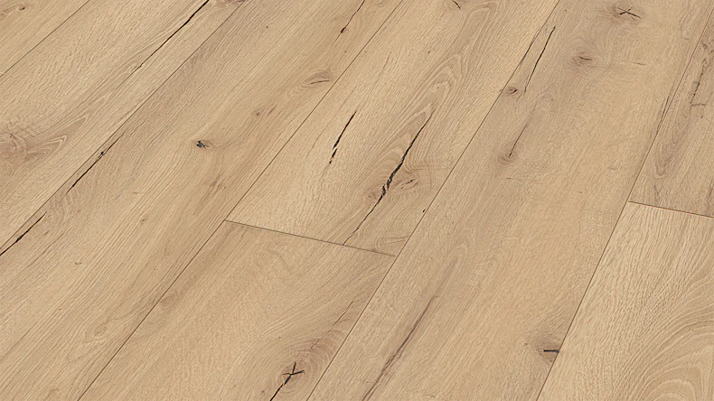 MEISTER Stratifié - MeisterDesign LL 150 Chêne fissuré clair 6258 | Made in Germany (600007-2052220-06258)