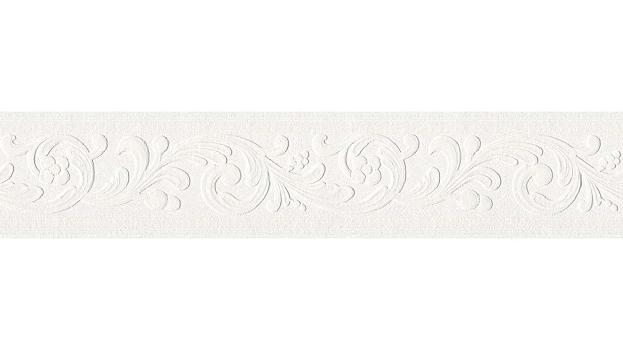 Papier peint vinyle bordure blanche Modern Flowers & Nature Only Borders 10 615