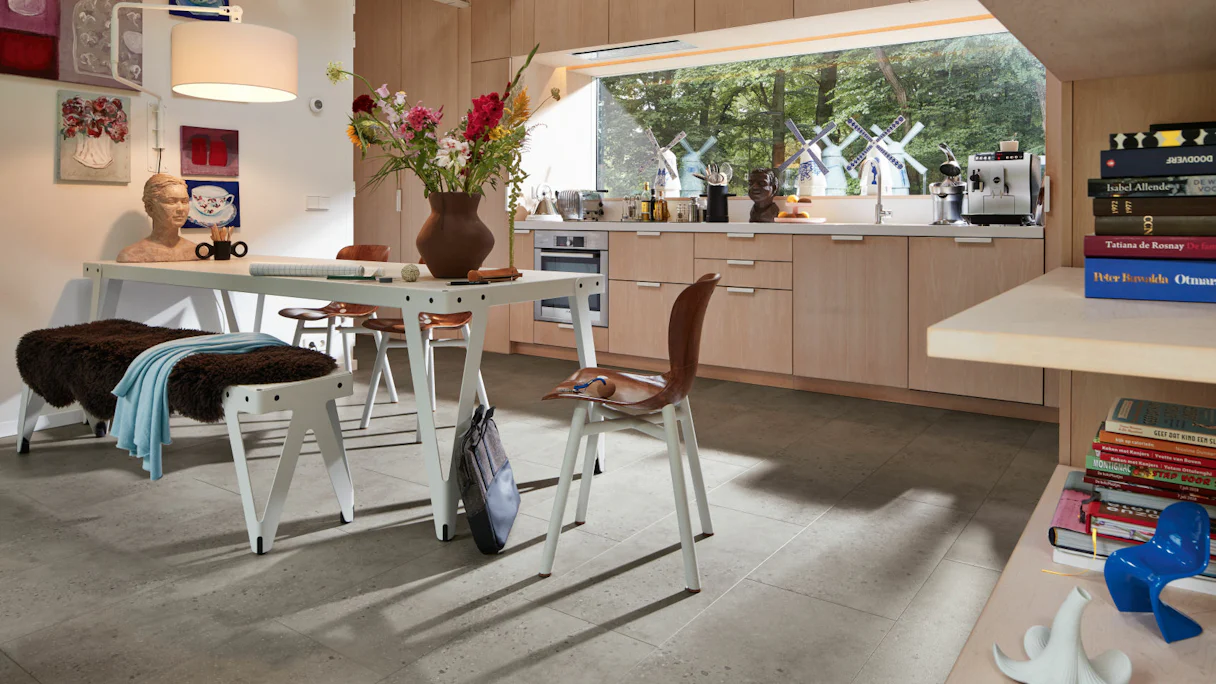 MEISTER Organic Flooring - MeisterDesign comfort DD 600S / DB 600S Terrazzo light (400002-0853395-06859)