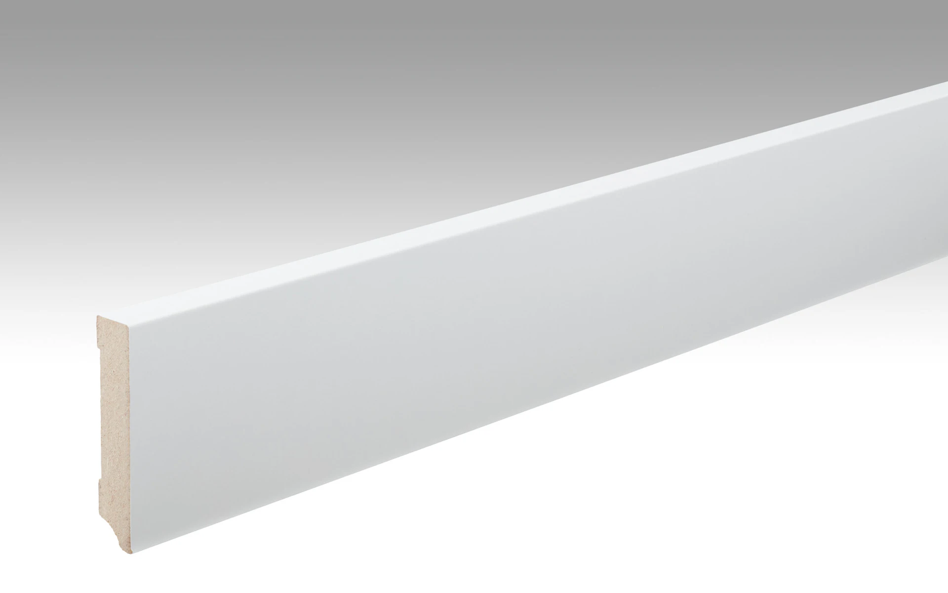 Plinthes MEISTER Uni blanc brillant DF 324 - 2380 x 70 x 14 mm (200012-2380-00324)