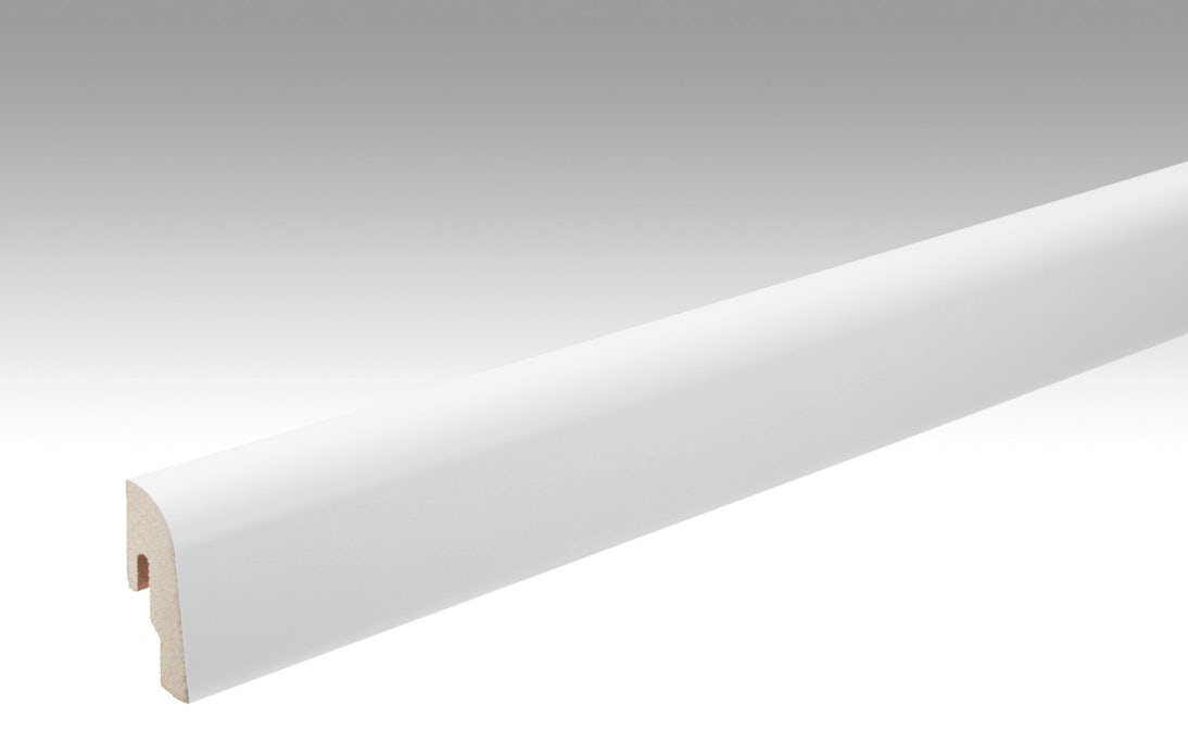 MEISTER Sockelleisten Fußleisten Weiß streichfähig DF 2222 - 2380 x 50 x 22 mm (200004-2380-02222)